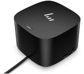 Docking USB Tipo-C HP Thunderbolt G4 280 W con cable combo/ 4xUSB/ 1xHDMI/ 1xRJ45/ 2xDisplayPort/ 1xJack/ 3xUSB Tipo-C PD/ 1xAC/ Negro