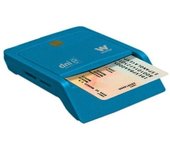 Lector de DNI y Tarjetas Woxter Combo PE26-146/ Azul/ USB 2.0