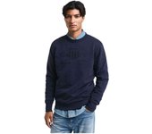 Sudadera Gant Reg Tonal Shield C-Neck Sweat