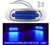 4X 16LED 12-24V LED Side Marker Light Position Side Lights Universal For Truck Trailer-Amber / White / Red / Blue / Green