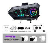 Bluetooth 5.3 Headphone Motorcycle Helmet Headset HandsFree Waterproof 2000mAh Voice Control Wireless Bluetooth Motor Earphone