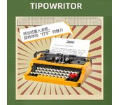 Creative Computer Building Blocks Toys DIY Assembled Gamepad Typewriter TV Bricks Retro Game Machine Puzzled Toys for Boys Girls