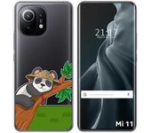 Tumundosmartphone Funda Gel Transparente para Xiaomi Mi 11 5G diseño Panda Dibujos