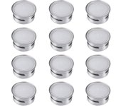 Aireadores de grifo de acero inoxidable M22 M24, aireador de agua del grifo, filtro de grifo ahorrador de agua, piezas de repuesto, accesorios para cabezal de grifo de cocina y baño, 12 piezas