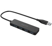 Approx Hub 4 Puertos USB 3.0 Negro - Rápida Transferencia de Datos