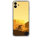 Tumundosmartphone Funda Silicona Antigolpes para Nothing CMF Phone 1 diseño Ciclista Dibujos