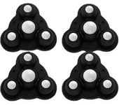 4PCS Non Punching Adhesive Furniture Ball Universal Pulley Household Mobile Base Accessories Trash Can Bottom Small Wheel