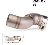 Motorcycle Exhaust Link Middle Pipe Full System For YAMAHA YZF-R6 R6 1998-2005 2006-2021 Motorcycle Muffler Front Header Pipe