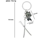 Demon Slayer Cartoon Anime Kamado Tanjirou Pendant Accessory Cute Agatsuma Zenitsu Pendant Keychain Hashibira Inosuke Keychain