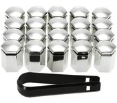 20Pcs Special 17mm Car Wheel Nut Bolt Covers Plastic Caps for Vauxhall