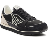 Emporio Armani Zapatillas Zapatos Hombre Azul Negro X4X537 XN730 T409