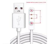 2Pin 4Pin 5Pin Magnetic Charging Cable USB Dock Charger Power Adapter For Smart Watch Juicer Thermo Cup Earphones Beauty Devices