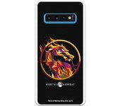 Funda original compatible con Samsung Galaxy S10 - Mortal Kombat Logo Fire