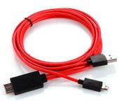 Cable MHL HDMI HDTV MicroUSB Samsung Galaxy S3-S4-S5, NOTE 2-3-4 , 11 Pines