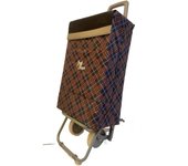 Carrito de Compra Plegable Ligero Bolsa Termo 90x30x39cm , Resistente, Plegable, con 2 Ruedas Resistentes, para la Compra de Alimentos, Capacidad de Carga 40 Litros
