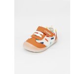 Baby Girls Boys Colourful Polka Dot Trainers For  With Rubber Soles  Non-slip Velcro Anti-bumping Toes Infant Toddler Shoes
