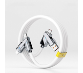 NNBILI 4 In 1 120W USB Type C to Type C IOS Cable 3 IN 1 PD 100W Fast Charging Data Cable for iPhone 11 12 13 14 15 Pro Max