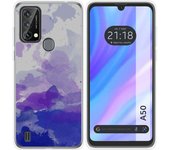 Funda Silicona Transparente para Blackview A50 diseño Acuarela 09 Dibujos