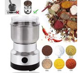 Molinillo de café Eléctrico 150W 220V Cocina Cereales granos Molienda café Hogar Nueces multifuncional Frijol especias Máquina Moler f0e0 Tingquan Tienda