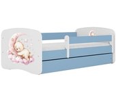 Cama 140 x 70 cm Kocot Kids com gaveta e colchão BabyDreams Dream Blue
