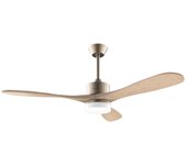 Cecotec 5983 EnergySilence Aero 5290 Golden Pro Ventilador de techo de 50 W con motor DC 52” y luz LED. 5 velocidades y temporizador.