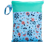 Biai hermoso patrón poliéster bebé impermeable traje de baño bolsa doble bolsillo bebé pañal seco MINI BOLSA húmeda pañal bolsa 25*35
