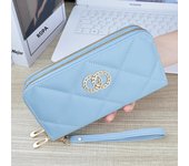 New Wallet Women's Long Double Zipper Large Capacity Handbag Mom's Fashion Simple Double Layer Wallet Mobile Case