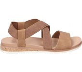 SKECHERS | Sandalias con Cuña Skechers Bobs Desert Kiss Low para Mujer – Sandalia en Color Marrón – Sandalia de Verano sin Cierre – Slip On – Cuña Baja y Cómoda – Vegan – Casual – Versátiles – Modelo 114705-CSNT