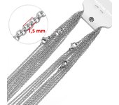 10pcs 50cm 2mm Gold Color Stainless Steel Link Chains Necklaces Fashion Jewelry Cuban Chains Wholesale Chain DIY Crafts Supplies