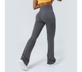 Women Yoga Flare Leggings High Waist Dance Pilates Fitness Gym Buttock Lifting Workout Wide-Leg Pants Outdoor Train Sport Tights