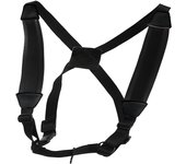 arnes piel cruzado para saxofon ancho 50 mm. SD31 modelo para hombre, gancho metalico negro