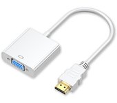 Adaptador HDMI a VGA 1080P, para PC, TV, Ordenadores Portátiles y Otros Dispositivos HDMI