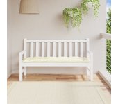 Cojín para banco de jardín tela Oxford crema 150x50x7 cm