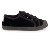 Pisamonas Zapatilla Terciopelo Con Cordones