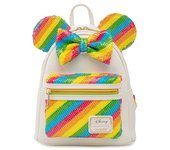 Mochila rainbow minnie disney loungefly 26cm