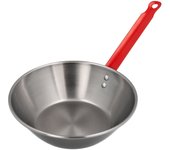 Sartén Honda Pulida Con Mango 36 cm.