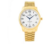 Reloj Hombre Bellevue F.10 (Ø 40 Mm), Acero Inoxidable, Blanco, Mariposa, 5 Atm, Mineral, Incluye Estuche de Marca, Cuarzo