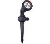 FORLIGHT TIDIAN Foco Proyector Exterior para Jardín con IP65. Proyector con Pincho para Césped. Para Bombilla GU10. Color Negro