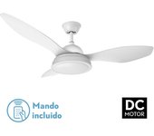 Ventilador DC FABRILAMP Dátoo Blanco 6 Vel. Aspas Blancas