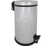 Confortime - Cubo Basura Metal con Pedal 8L - Resistente, Fácil de Limpiar y con Tapa Antiolores