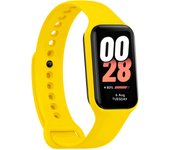 Ociodual Correa de Recambio Compatible con Xiaomi Smart Band 8 Active/Redmi Smart Band 2, de color Amarillo, Pulsera de Repuesto de Silicona Suave Flexible Sport Goma Transpirable