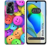 Funda Silicona para Zte Blade A72s diseño Smile Dibujos