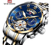Relogio Masculino Top Brand Mens Luxury Watch Stainless Steel Luminescence Clock Casual Chic 3Bar Waterproof Outdoor Sport Watch