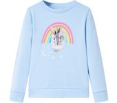 Sudadera Infantil Azul Claro 128