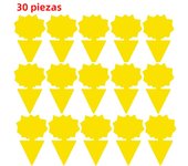 10/20/30PCS Sticky Insect Trap Double-sided Yellow Plastic Insect Sticker Board Plant Pest Control Catcher Gardening Supplies