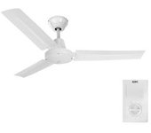 Edm Ventilador de Techo Industrial Blanco 60w ø140cm - Controlador de Pared