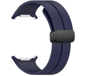 Magnetic Folding Buckle Band for Samsung Galaxy Watch Ultra 47mm Silicone Strap for Galaxy Watch 7 Ultra Watchband Bracelet
