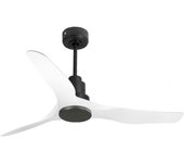 Ventilador de techo Reversible Termostato Wifi Motor DC Techos Inclinados Mando a Distancia Adaptador 2/3 Aspas Hypersilence Memoria