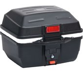 Vidaxl BAÚL PARA MOTOS UN CASCO 24 L - Negro PP - Capacidad 24 L - Resistente Al Agua