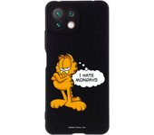 Funda original compatible con Xiaomi Mi 11 Lite Negro con un diseño de Garfield Hate Mondays